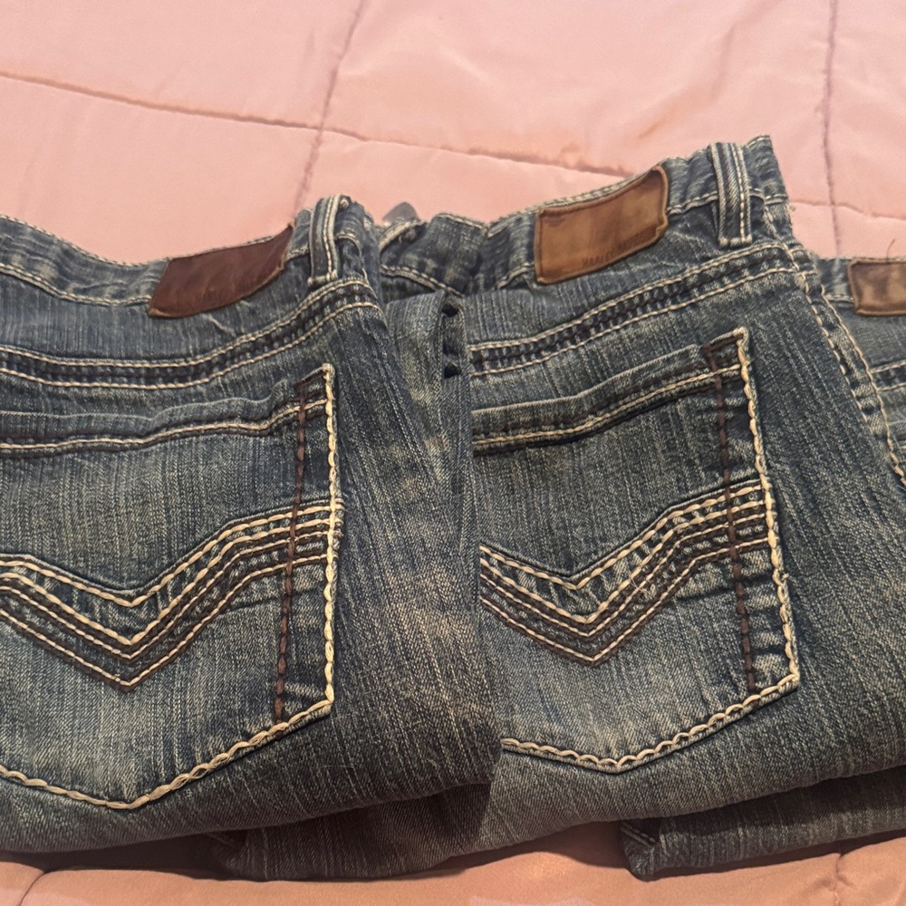 Harley-Davidson Blue Denim Jeans All 3 for 50.00